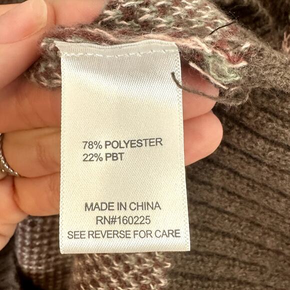 NWT STITCHDROP Floral Sweater Dress Size M Casual Classic Cozy Whimsygoth Preppy - Picture 11 of 12